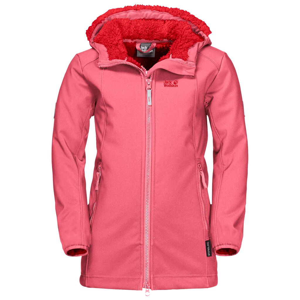 Jack Wolfskin KISSEKAT Vestes Enfant Corail Rose - KWDTAMP-46